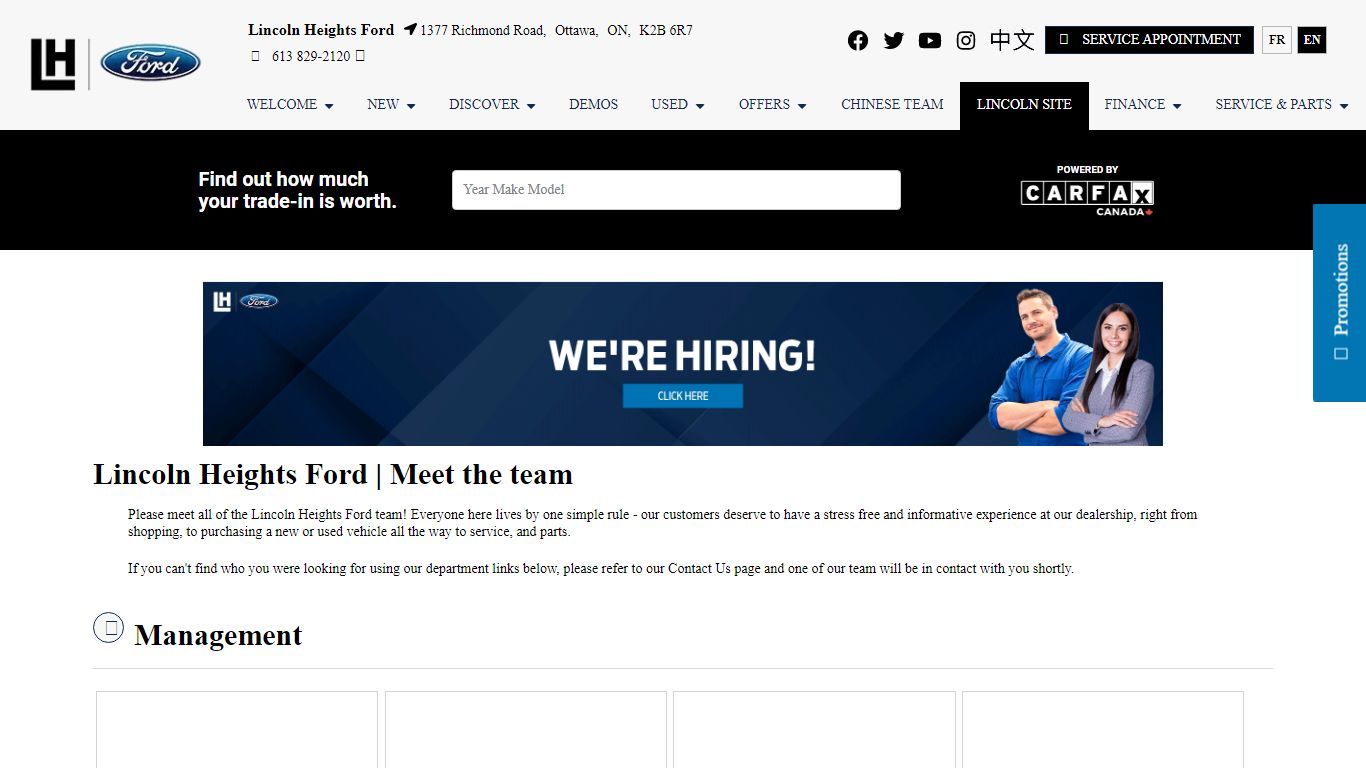 Lincoln Heights Ford | Ford Dealership in Ottawa near Gatineau